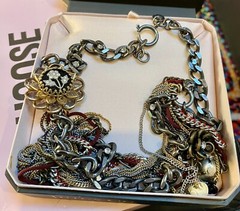Juicy Couture Vintage Victorian Look Longer Layered Necklace W/details!!!!
