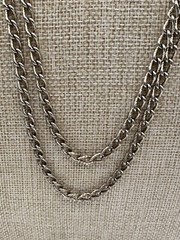 Monet Gold Tone Long Chain Necklace 54 Inches Signed