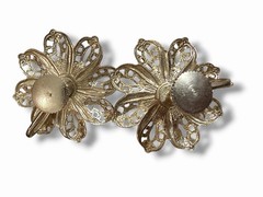 Vintage SCREWBACK EARRING Mixed Lot 8 Pair Textured Gold Enamel Faux Pearl +