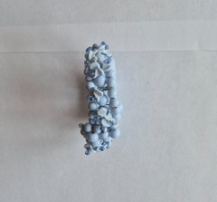 Vintage 1950-1960s Blue Glass Bead Wire Wrap – Cuff Bracelet