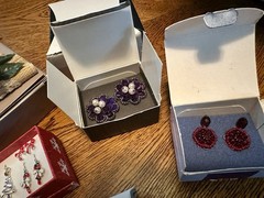 Vintage 8 Piece Avon Lot Earrings Pin Necklaces Faux Pearls Some New In Box