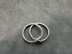 2.13g Vintage Sterling Silver 925 Knot Design Ring Minimalist Stackable Size 5 M