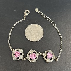 Lot Rose Pins Necklaces Liz Claiborne EBJ V Evers NRT 1 Sterling Marcasite 925