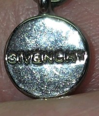 Vintage Givenchy Red Crystal Lavalier Drop Necklace – Gunmetal/Black Chain