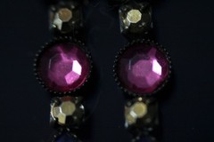Omni Jewelers Vintage Jewelry Lot 6pc Necklace Earrings Rhinestone Glass Crystal