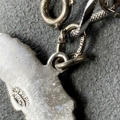 Vintage Sterling Silver Charm Bahamas Nassau Map Estate Jewelry Pre-Owned