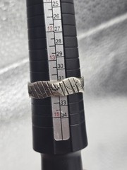 VTG HANDMADE STERLING SILVER 925 BAND RING SIZE 14