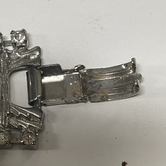 Vintage Mid Century Rhinestone 5 Row Bracelet Silver-Tone 7.5″ (FC110-1Q4452