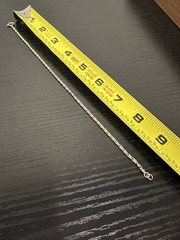 Vintage BYZANTINE 1/20 14k gold filled dainty thin light bracelet 9.5 inches