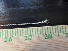 7.99g Vintage Sterling Silver 925 Circular Link Pendant Chain Necklace 28 in M