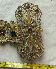 Antique Austro-Hungarian Jeweled Enamel Belt – Renaissance Revival 19thC