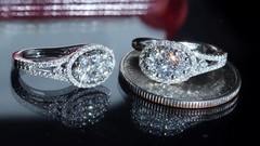 18k 750 white gold earrings 1.50ct natural diamond 0.74″ dangle 5.27gr N3643