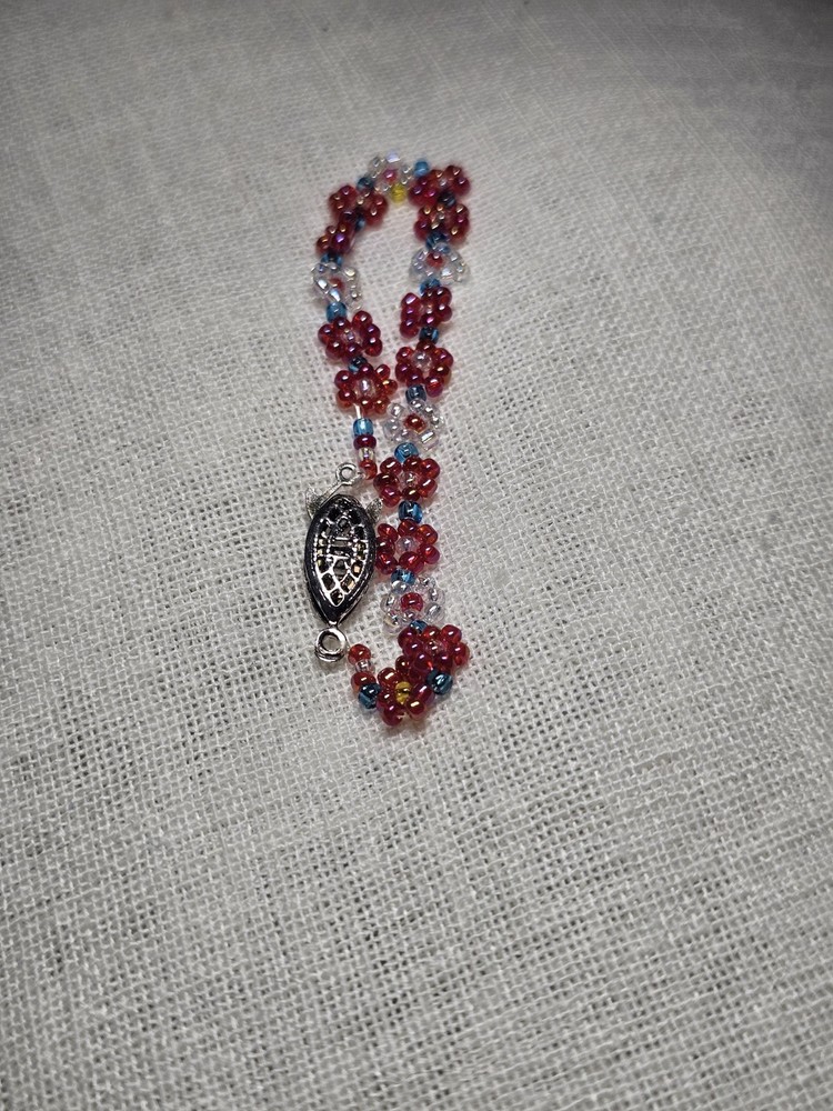 Vintage Lot Of 4 Fully Beaded Bracelets Artisan Made