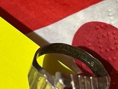 Men’s ruby sterling Uncas mfg Co (1918-1988) ring 6.5-7