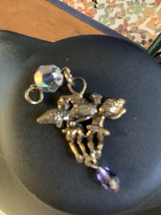 2 Vintage Kirks Folly Fairy Angels Charms Retired , NIB