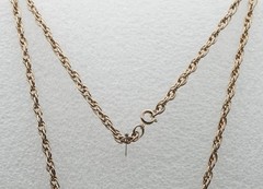 Gold-Tone Necklace Bicentennial Liberty Bell Double Sided Pendant 1776-1976 24″