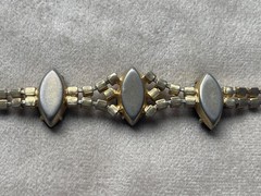 Vintage Amber Marquise Rhinestone Bracelet 7″ Julianna?