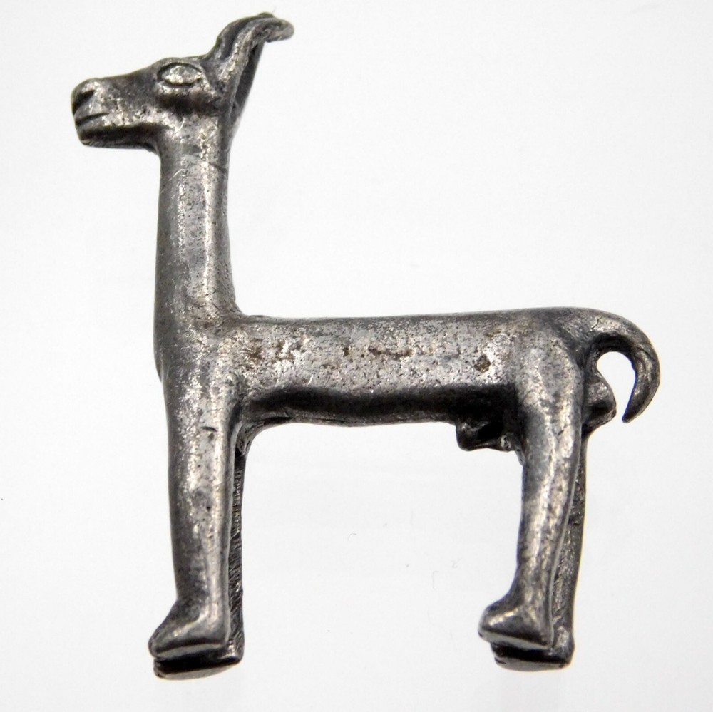 Vintage Alva Studio Silver Plated Pewter Llama Brooch Alpaca Pin 925 13.2 Grams