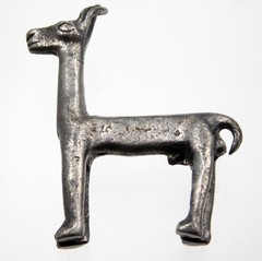 Vintage Alva Studio Silver Plated Pewter Llama Brooch Alpaca Pin 925 13.2 Grams