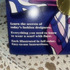 Vintage Scarf Clip and How To Instruction Guide for 20 Different Wears 60s-80s