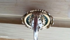Vintage Ring Green Gemstone Center Stone Untested