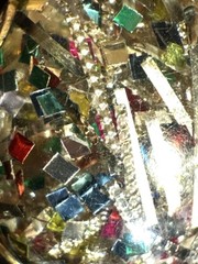 Confetti Resin Ring 1950s-1970s