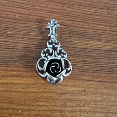 Vintage Teka Theodor Klotz Sterling Silver Rose Pendant Signed