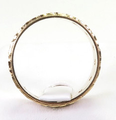 Antique 1920’s Diamond Eternity Wedding Band 14KY Ring Sz 6 UK-L1/2 6MM EGL USA
