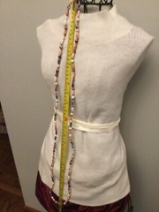 Stunning Vintage Estate Long Glass Beaded Necklace Varied Purple colors