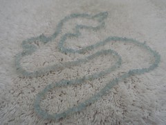 Aquamarine Stone Necklace (C66)