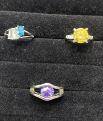 ✨Lot Of 5 Vintage To Now Beautiful Gemstone Estate Rings, All Size 5✨