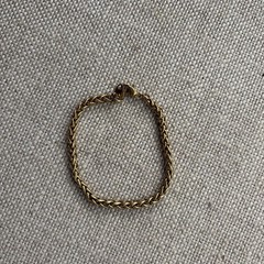 VTG Timeless Everyday Minimalist Gold Toned Avon Signed Link Chain Bracelet 7”