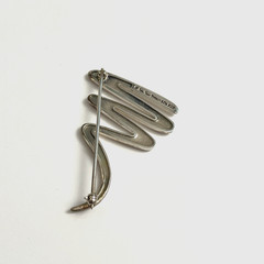 Tiffany & Co Paloma Picasso 925 Sterling Silver Abstract Zig Zag Scribble Brooch
