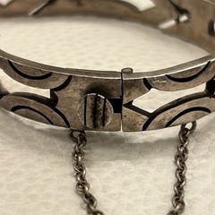 Rare J Sotelo STERLING SILVER 925 TESTED MODERNIST BRACELET Vintage TAXCO Mexico