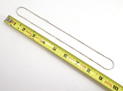 Vintage Providence Chain Co. USA Sterling Silver Tinsel Nugget Necklace 19.5″