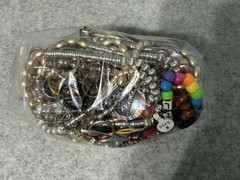 2 LB Mixed jewelry craft Lot 2, Beads CZ Crystals Chains Findings Repair Harvest