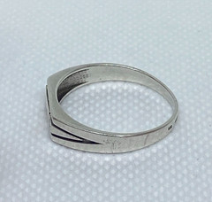 Vintage men’s ring Silver 875.Gold 375. S 11.25.Weight 2.91g. Ukrainian jewelry.