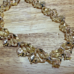 Vintage Gold Tone Statement Necklace 12–16.5” Adjustable Unsigned Estate Jewelry