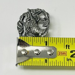 1999 Cardinal Birds And Blooms Limited Edition Vintage Silvertone Pin Pinback