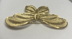 Vintage Butterfly Bug Filigree 2.5 inches GoldTone Fashion Brooch Pin ~Nice~