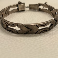 Rare J Sotelo STERLING SILVER 925 TESTED MODERNIST BRACELET Vintage TAXCO Mexico