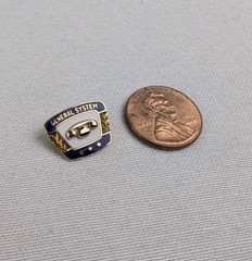 Vintage General System GTE Three Star Pin 10K Gold Emblem 2.08g