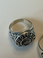 VTG 925 Sterling Silver Football Championship Sports Ring Choose Sz: 10, 11, 13