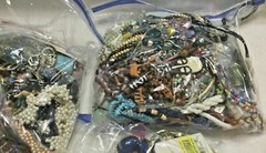 1 Lb Pound Lot Jewelry DIY Junk Harvest Art Single Earring Brooch Necklace
