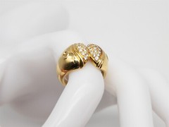 Signed MOVADO $5450 1ct VS F IDEAL CUT Diamond 18k Yellow Gold Band Ring 11g