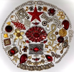 Lot Vintage & Modern Jewelry Parts Broken Repurpose Craft Rhinestones Harvest Z