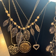 Jewelry Lot Silver Tone Necklaces Bracelets Metal Estate Finds 22pc Vtg To Now