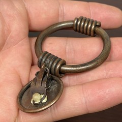 Vtg Premier Etage PARIS Mid Century Modern Copper Arts & Crafts Clip on Earring