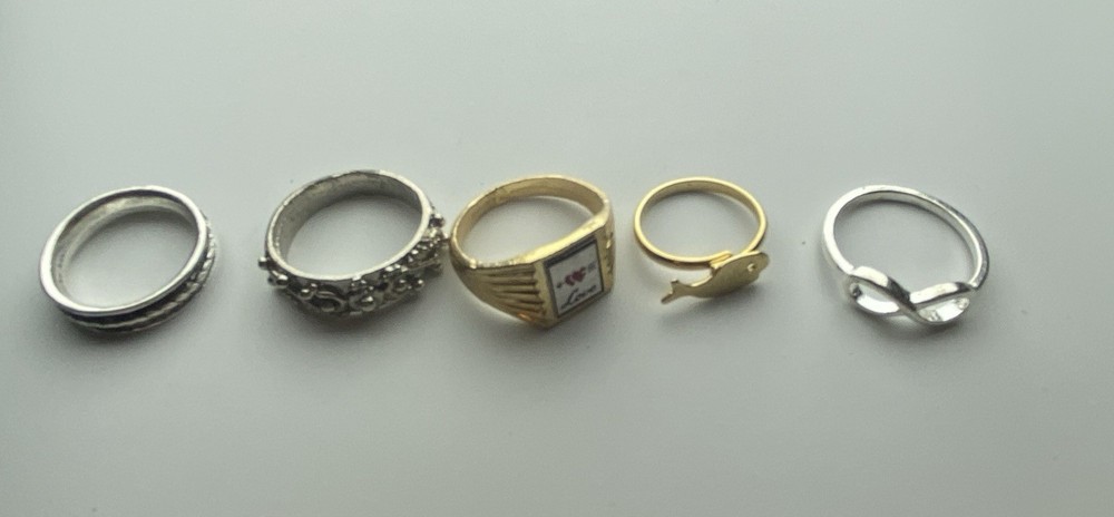Vintage Lot of 5 Rings To add To Any Collection
