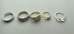 Vintage Lot of 5 Rings To add To Any Collection